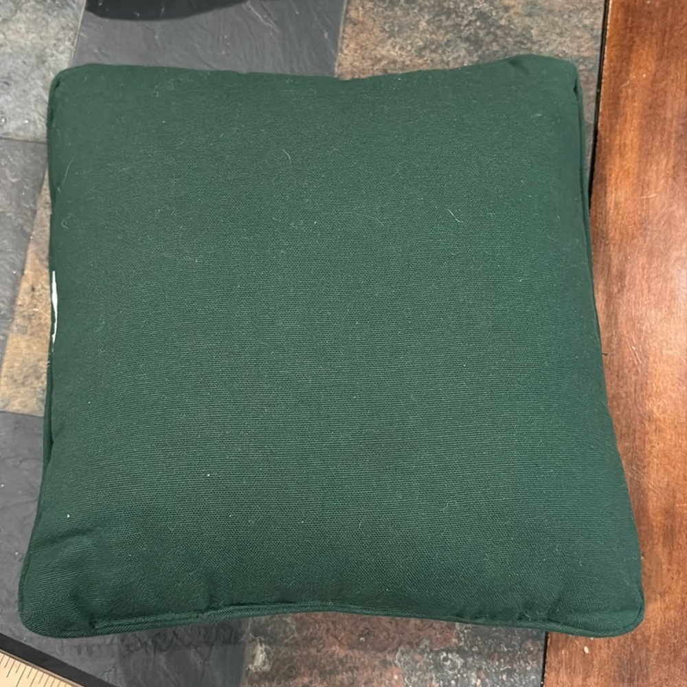 Vintage Small 12" Tapestry Christmas Cat Pillow - Picture 2 of 3